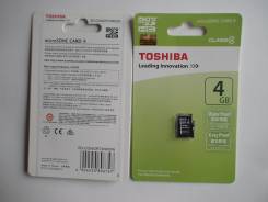Карты памяти. 4 Гб, интерфейс Micro SDHC