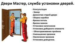 Установка ротационных дверей.