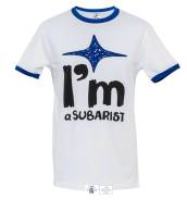 Футболка мужская белая Subaru линейки аксессуаров I'm subarist