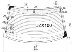 Стекло заднее. Toyota Chaser, GX100, JZX101, JZX100, GX105, LX100, JZX105, SX100 Двигатели: 1JZGE, 2JZGE, 1GFE, 1JZGTE, 2LTE, 4SFE