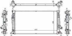 Радиатор охлаждения двигателя. Ford Focus, CB4 Ford C-MAX, C214 Mazda Mazda3 Mazda Training Car, BK5P Mazda Axela, BK3P, BKEP, BK5P Двигатели: DLD418...