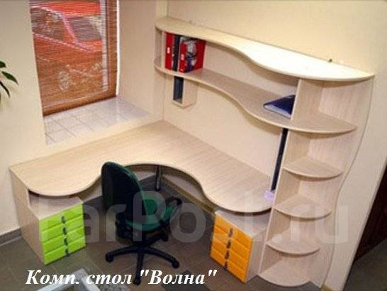 Комп. стол "Волна" угловой (1,5*1,5 м. ), новый, под заказ. Цена: 23 ...