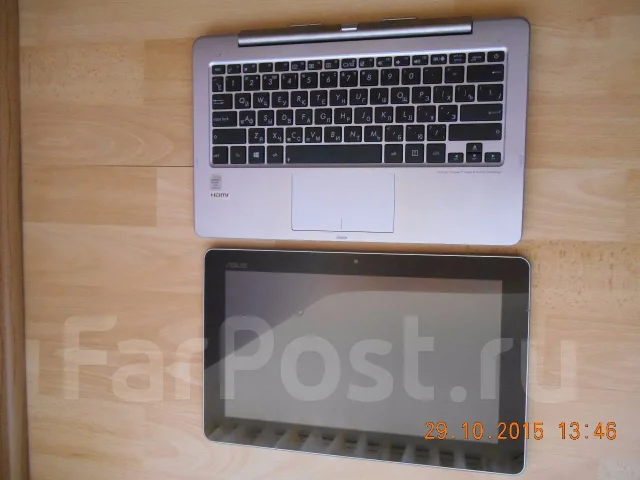 Asus Transformer Book. 11.6", 2,6����, ��� 4 ��, ���� 500���, WiFi: 1, Bluetooth: 1, ����������� �� 10��. ����
