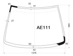 Стекло лобовое. Toyota Corolla Spacio, AE115, AE111N, AE111 Двигатели: 7AFE, 4AFE