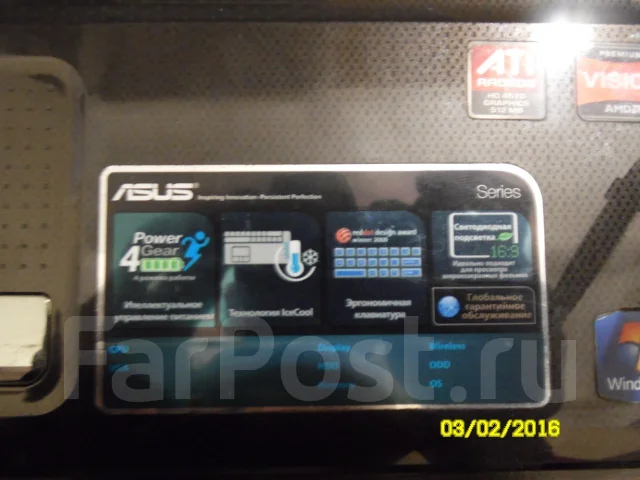 Asus K40AB. ���� 202���, WiFi: 1 ����
