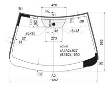 Стекло лобовое. Toyota Camry, ACV40, ACV45 Двигатель 2AZFE