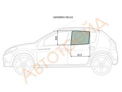 SANDERO RD/LH XYG Стекло заднее левое опускное RENAULT SANDERO 5D HATCHBACK 2008-