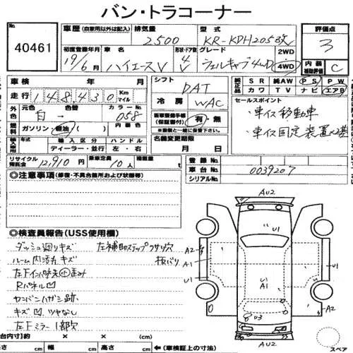 Toyota Hiace Van. KDH205. ��� ����� �� ���������� ����
