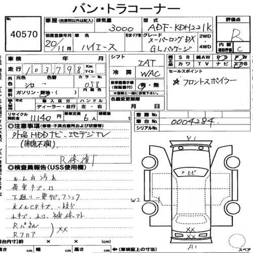 Toyota Hiace Van. KDH221. ��� ����� �� ���������� ����