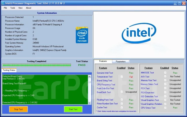 Intel Pentium D 945 ����