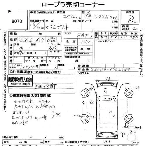 Toyota Mark II Wagon Blit. JZX110. ��� ����� �� ���������� ����