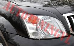 Накладка на фару. Toyota Land Cruiser Prado, GRJ120, GRJ120W, GRJ125W, KDJ120, KDJ120W, KZJ120, LJ120, RZJ120, RZJ120W, TRJ120, TRJ120W, VZJ120, VZJ12...