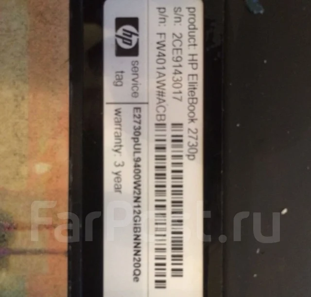 HP EliteBook 2730p. WiFi: 1, Bluetooth: 1 ����