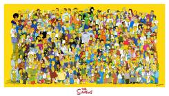 Плакат "Симпсоны, все герои". "The Simpsons".