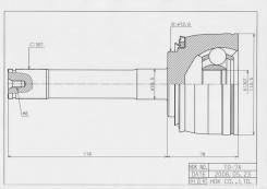 Шрус подвески. Toyota: Land Cruiser Cygnus, Cressida, Tundra, Coaster, 4Runner, GX470, Land Cruiser, Land Cruiser Prado, Sequoia, Mark II, Chaser Двиг...