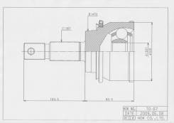 Шрус подвески. Toyota: Hilux Surf, Tundra, Coaster, Granvia, 4Runner, Hilux, Land Cruiser, Regius Ace, Land Cruiser Prado, Fortuner, Hiace Regius, Tou...