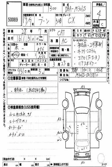 Daihatsu Boon. M301S. ��� ����� �� ���������� ����