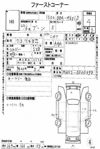Daihatsu Boon. M601S. ��� ����� �� ���������� ����