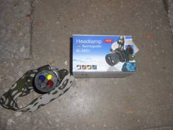 Фонарик налобный "BL-6804" 4 светофильтра