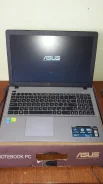 Asus X. 15", 1,8����, ��� 4 ��, ���� 500���, WiFi: 1, Bluetooth: 1, ����������� �� 8��. ����