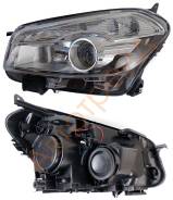 Фара. Nissan Dualis, J10 Nissan Qashqai, J10, J10E Двигатели: MR20DE, HR16DE