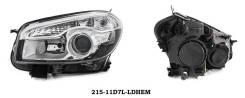 Фара. Nissan Qashqai, J10E, J10 Nissan Qashqai+2, JJ10E Двигатели: MR20DE, M9R, HR16DE, K9K