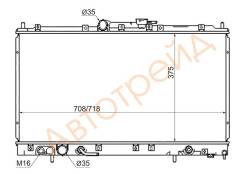 Радиатор охлаждения двигателя. Mitsubishi Legnum, EC4W, EC5W, EA5W, EA3W, EC3W Mitsubishi Galant, EC3A, EC5A, EA3A Mitsubishi Aspire, EC5A, EC3A, EA3A