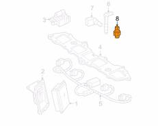 Датчик детонации. Chevrolet: Camaro, Corvette, Suburban, Impala, Equinox, Monte Carlo, Malibu, Traverse, Uplander, Colorado Saab 9-7X Saturn Relay Sat...