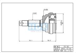 Шрус подвески. Toyota: bB, Yaris, WiLL Cypha, Raum, Sienta, Yaris / Echo, Yaris Verso, WiLL Vi, Succeed, Echo Verso, Vitz, Porte, XA, Echo, Funcargo...