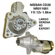 ������� Nissan NR011681 11t 12v 1.8kw Largo Serena AD Expert CD20T 23300-0C410, 23300-0C411, M2T51681, M002T51681, M2T62671 ����