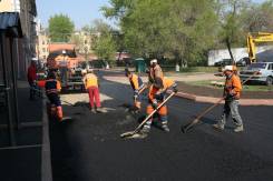 Благоустройство асфальтирование дорог тротуаров укладка брусчатка