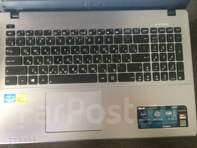 Asus X550CC. 1,8����, ��� 6 ��, ���� 128���, WiFi: 1, Bluetooth: 1 ����