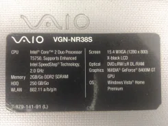 Sony VAIO VGN-NR. 15.4", ��� 4 ��, WiFi, Bluetooth