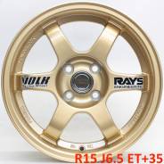 RAYS VOLK RACING. 6.5x15, 4x100.00, ET35, ЦО 73,1 мм.
