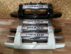 Накладка на бампер. Toyota Land Cruiser Prado, GRJ120, GRJ120W, GRJ121, GRJ121W, GRJ125, GRJ125W, KDJ120, KDJ120W, KDJ121, KDJ121W, KDJ125, KDJ125W, K...