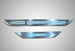 Накладка на порог. Toyota Camry