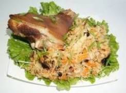 Рулька с квашеной капустой (Праздничное меню)