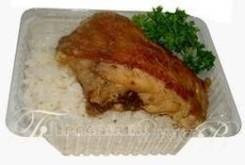 Курица жареная с гарниром (Готовые обеды)