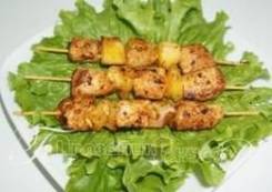 Шашлычок из курицы с ананасом (3 шт.) (Праздничное меню)