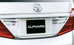 Табличка. Toyota Alphard