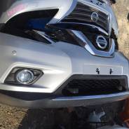 Накладка на бампер. Nissan X-Trail, NHT32, HT32, T32, NT32, HNT32