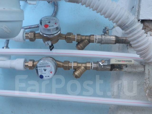 Установка водосчетчиков с регистрацией , гарантией и договором ...