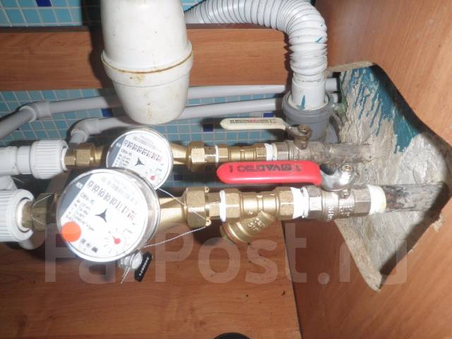 Установка водосчетчиков с регистрацией , гарантией и договором ...