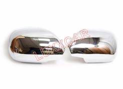 Накладка на зеркало. Toyota Land Cruiser Prado, GRJ120W, GRJ121W, KDJ120W, KDJ121W, KDJ125W, RZJ120W, RZJ125W, TRJ120W, TRJ125W, VZJ120W, VZJ121W, VZJ...