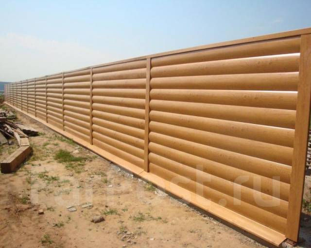 Забор из металлосайдинга. Для VIP, под заказ во Владивостоке