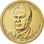 Новинка - 1 доллар США 2016 - 38 Президент Форд (Gerald Ford)