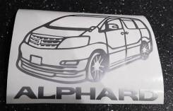 Наклейка. Toyota Alphard