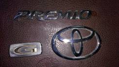 Эмблема. Toyota Premio, ZZT240, ZZT245, AZT240, NZT240 Двигатели: 1AZFSE, 1NZFE, 1ZZFE