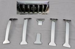 Накладки на решетку ХРОМ Prado 150. Toyota Land Cruiser Prado, GDJ150L, GRJ151, GDJ150W, GRJ150, GRJ150L, GDJ151W, TRJ150, KDJ150L, GRJ150W, GRJ151W...