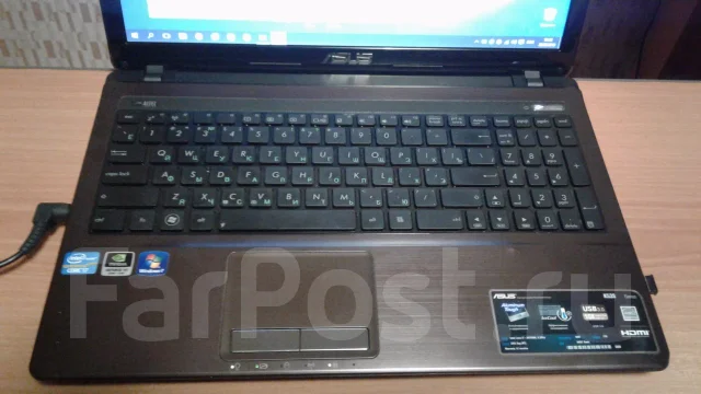 Asus K53S. 15.6", 2,2����, ��� 8 ��, ���� 1 024���, WiFi: 1, Bluetooth: 1, ����������� �� 3��. ����